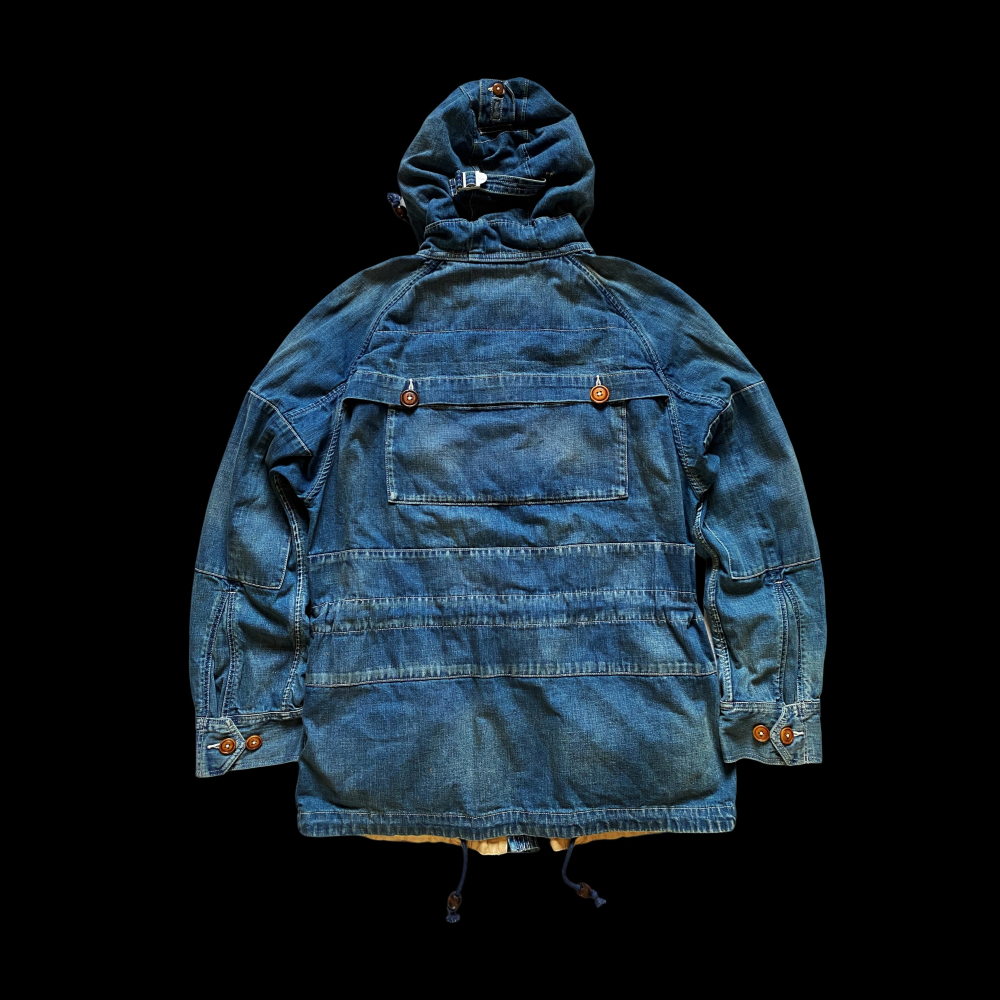 定番限定 23SS SCRIBBLER INDIGO 11oz純棉丹寧 犛牛骨鈕扣 TALON拉鍊 牛仔登山夾克-細節圖2