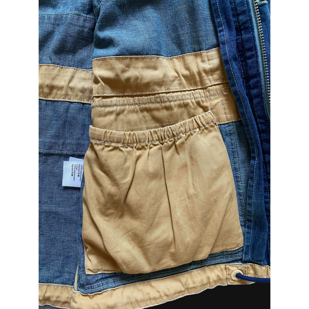 定番限定 23SS SCRIBBLER INDIGO 11oz純棉丹寧 犛牛骨鈕扣 TALON拉鍊 牛仔登山夾克-細節圖7