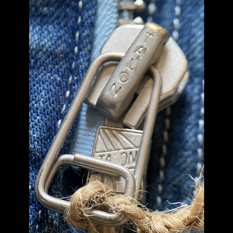 定番限定 23SS SCRIBBLER INDIGO 11oz純棉丹寧 犛牛骨鈕扣 TALON拉鍊 牛仔登山夾克-細節圖8