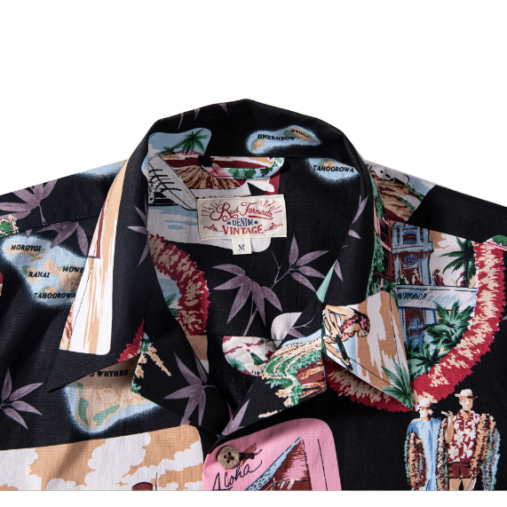 RT 夏威夷襯衫 ALOHA VINTAGE 夏威夷圖騰 椰子扣古巴領-細節圖3