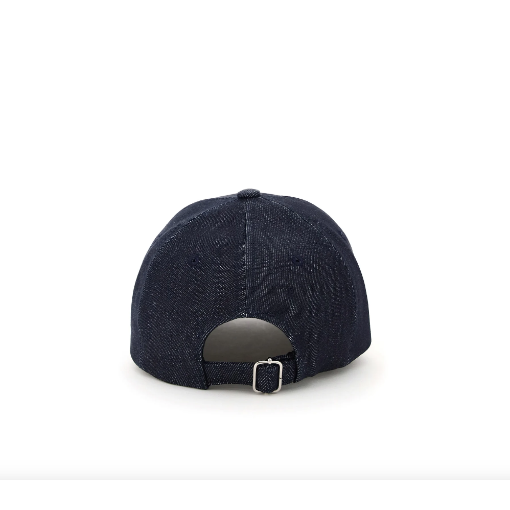 A.P.C. embroidered logo denim cap 品牌刺繡牛仔帽 INDIGO EL CAPITAL-細節圖4
