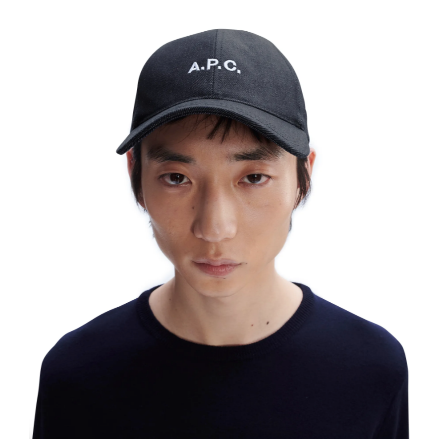 A.P.C. embroidered logo denim cap 品牌刺繡牛仔帽 INDIGO EL CAPITAL-細節圖10