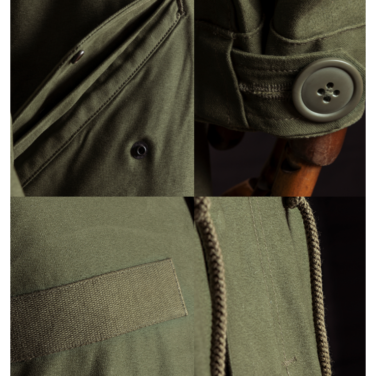 頂級復刻系列 M-65 PARKA 外套大衣 緞棉 YKK EL CAPITAL-細節圖7