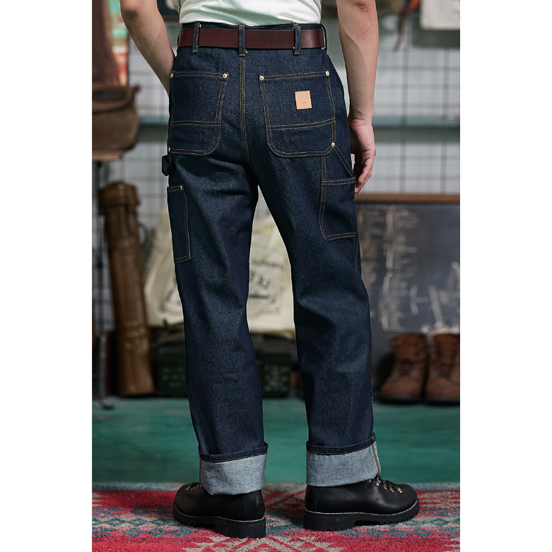 VINTAMERI 15oz b01 伐木工 工作褲 未脫漿 長絨棉復古工裝 EL CAPITAL-細節圖3