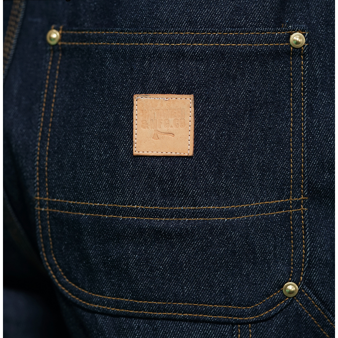 VINTAMERI 15oz b01 伐木工 工作褲 未脫漿 長絨棉復古工裝 EL CAPITAL-細節圖5