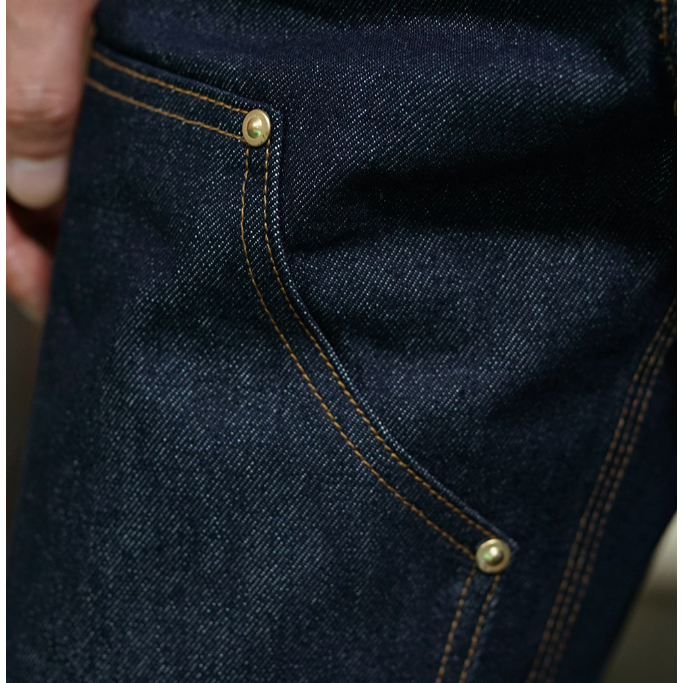 VINTAMERI 15oz b01 伐木工 工作褲 未脫漿 長絨棉復古工裝 EL CAPITAL-細節圖6
