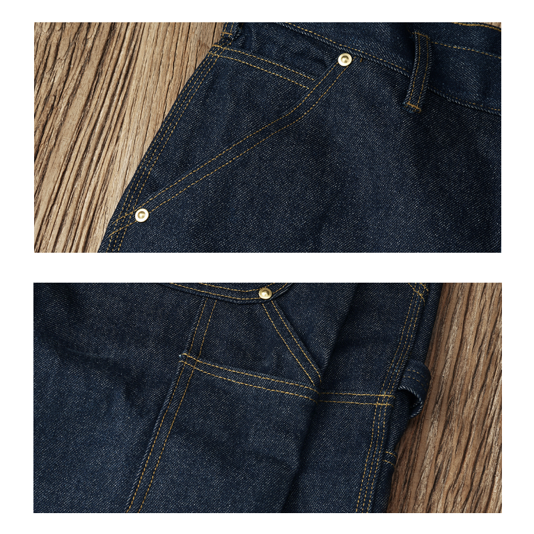 VINTAMERI 15oz b01 伐木工 工作褲 未脫漿 長絨棉復古工裝 EL CAPITAL-細節圖8