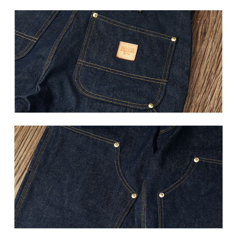 VINTAMERI 15oz b01 伐木工 工作褲 未脫漿 長絨棉復古工裝 EL CAPITAL-細節圖9