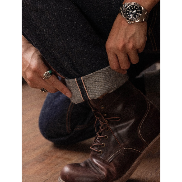 RT 復刻系列 200T 14oz 雪花棉 紅赤耳 巴黎扣 背帶扣 EL CAPITAL-細節圖2