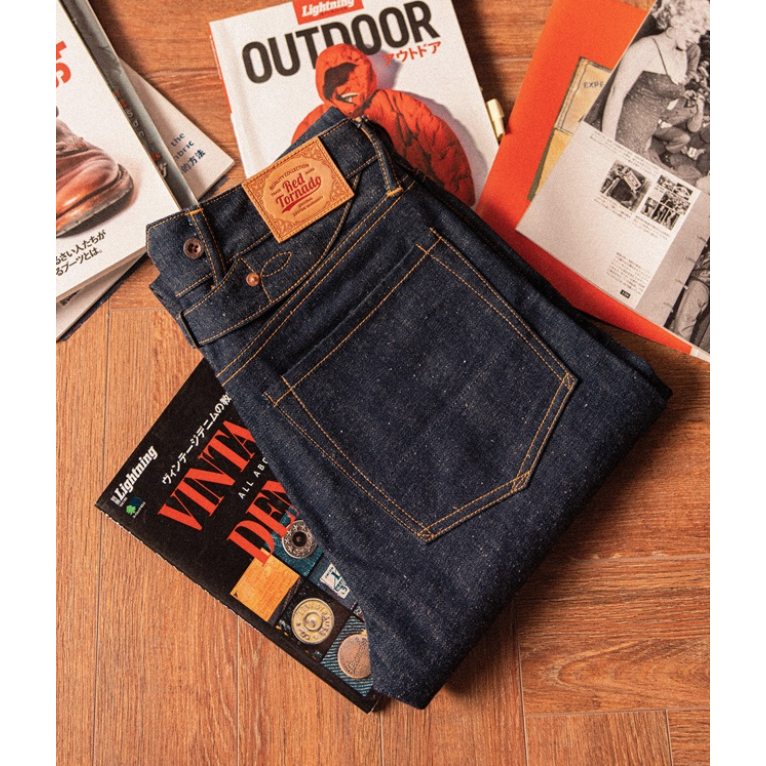 RT 復刻系列 200T 14oz 雪花棉 紅赤耳 巴黎扣 背帶扣 EL CAPITAL-細節圖3