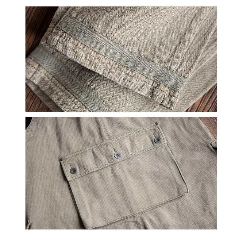 水洗蠟染斜布紋皮革背帶 維修工裝 吊帶褲 NIGEL CABOURN EL CAPITAL-細節圖8