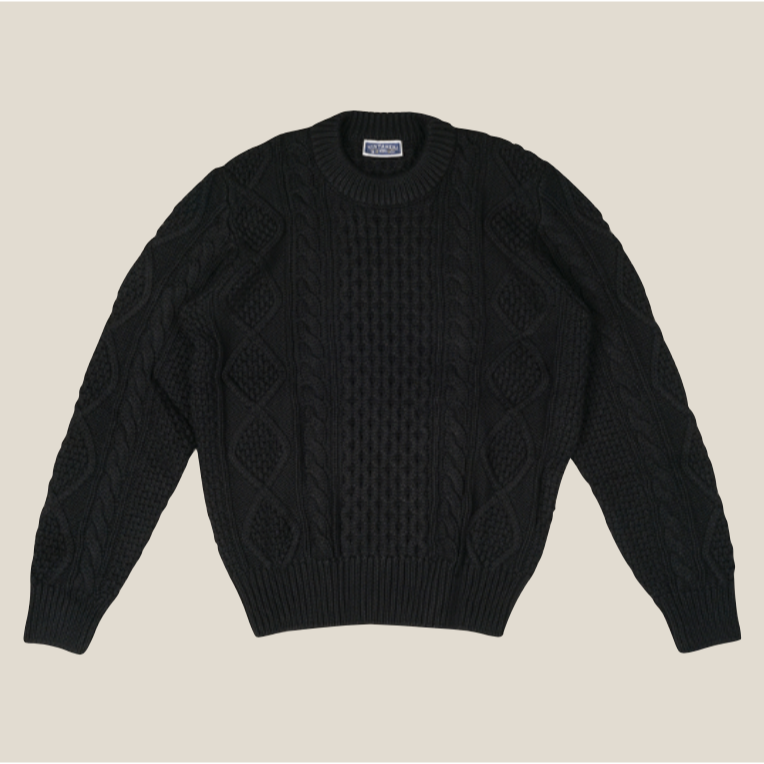 棒針粗麻花毛衣 Aran Jumper fisherman sweater EL CAPITCAL-細節圖2