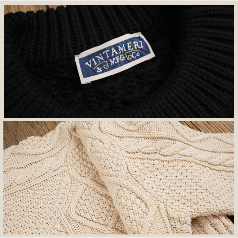 棒針粗麻花毛衣 Aran Jumper fisherman sweater EL CAPITCAL-細節圖7