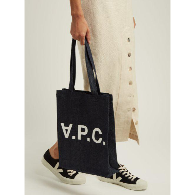 A.P.C. LAURE TOTE BAG SHOPPING BAG indigo牛仔包 購物包 EL CAPITAL-細節圖6