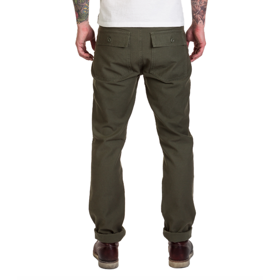 最強復刻 OG-107 酵素洗 8oz 軍綠HBT布料 斜紋布 復刻tellason 定番 定版 EL CAPITAL-細節圖3