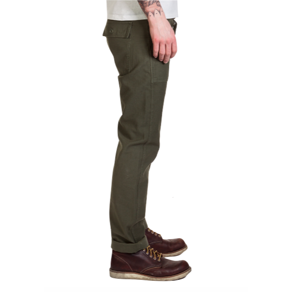 最強復刻 OG-107 酵素洗 8oz 軍綠HBT布料 斜紋布 復刻tellason 定番 定版 EL CAPITAL-細節圖4