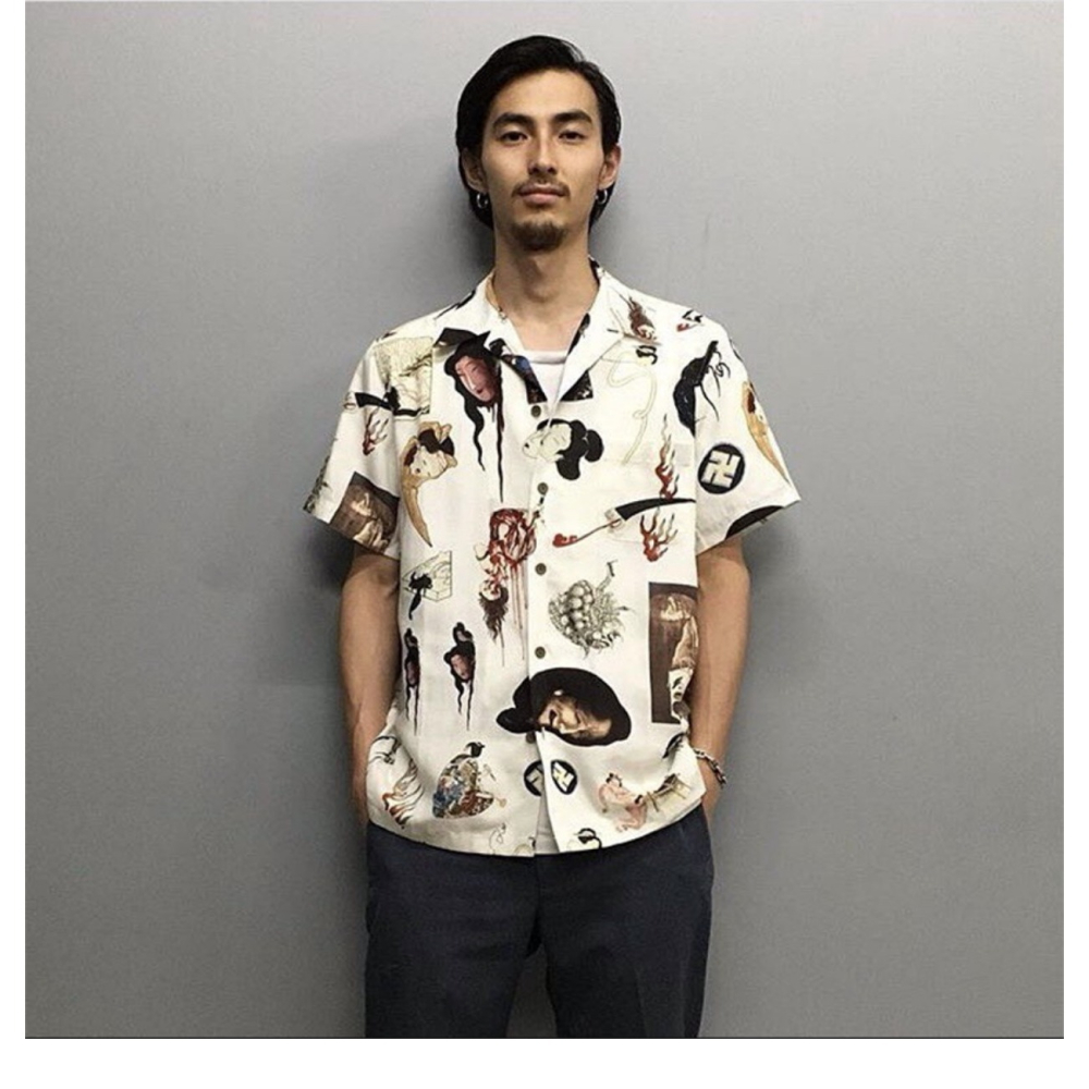 Iconic 天國東京 WACKO 古巴襯衫 天絲 滿版印花 寬鬆 夏威夷襯衫-細節圖2