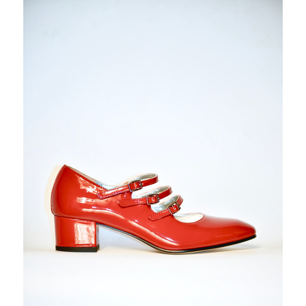 復刻 KINA Red patent leather Mary Janes 瑪麗珍鞋 高跟鞋 EL CAPITAL-細節圖2