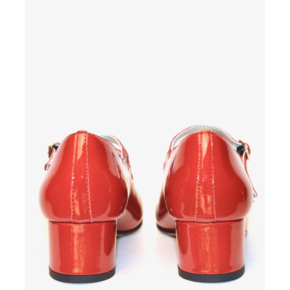 復刻 KINA Red patent leather Mary Janes 瑪麗珍鞋 高跟鞋 EL CAPITAL-細節圖3