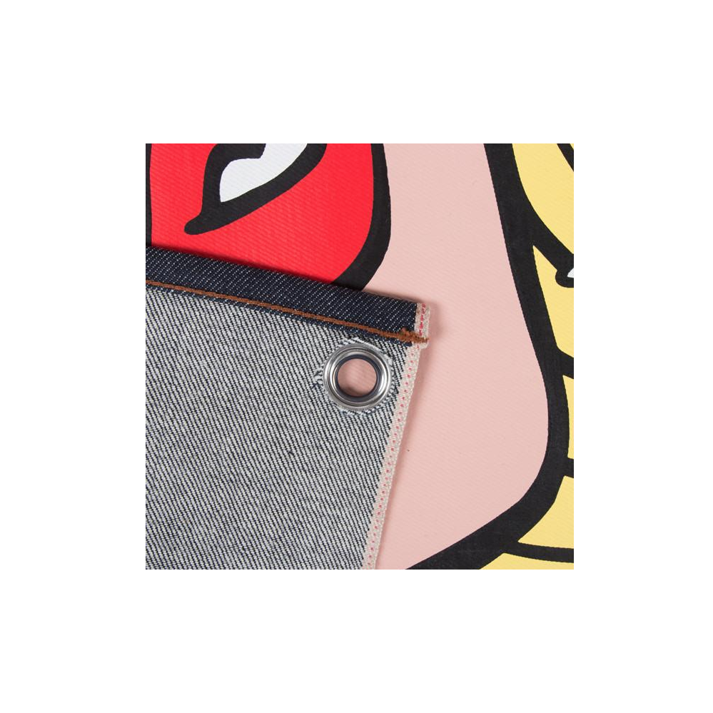 Pop Art Selvedge Denim Banner Naked & Famous 14.5 oz 掛布-細節圖2