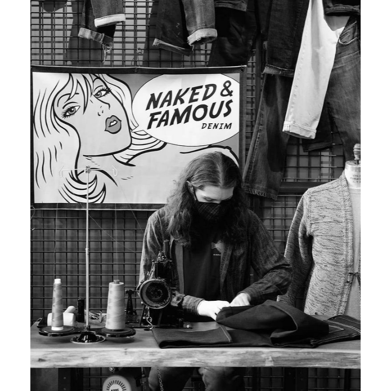 Pop Art Selvedge Denim Banner Naked & Famous 14.5 oz 掛布-細節圖5