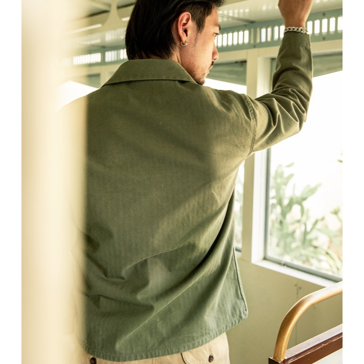 RT P41 HBTB Herringbone Twil 10 OZ 油印 USMC EGA EL CAPITAL-細節圖3