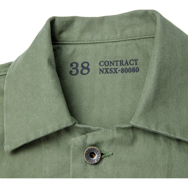 RT P41 HBTB Herringbone Twil 10 OZ 油印 USMC EGA EL CAPITAL-細節圖4