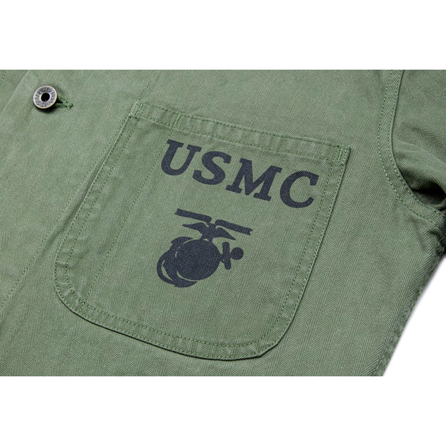 RT P41 HBTB Herringbone Twil 10 OZ 油印 USMC EGA EL CAPITAL-細節圖5