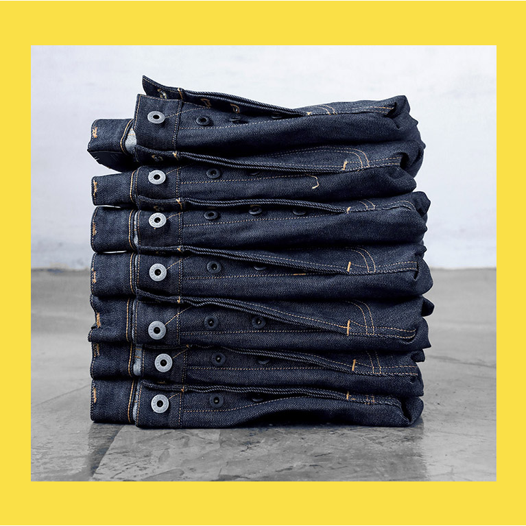 AZUL ORIENTE Densetsu 傳奇致敬款 16oz 粉紅赤耳 511 原色牛仔褲 INDIGO 毛羽感-細節圖5