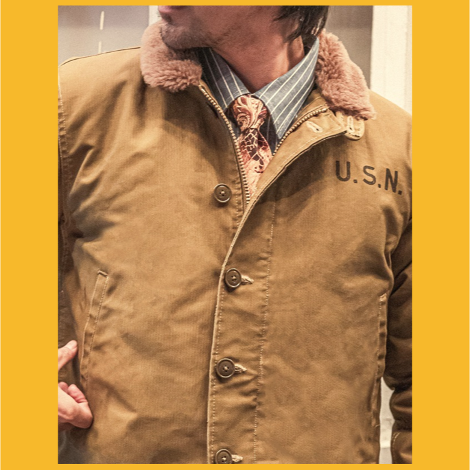 RT N-1 甲板服 羊絨版本 羊羔毛 皮毛一體 海軍夾克-細節圖2