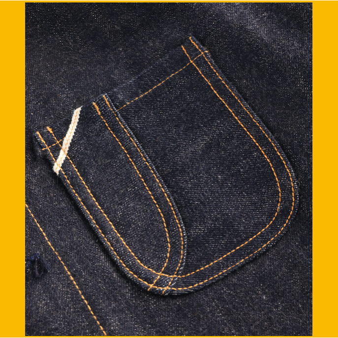 Norteño patch pocket denim jacket 金賞赤耳 工裝多口袋夾克 14 oz-細節圖9