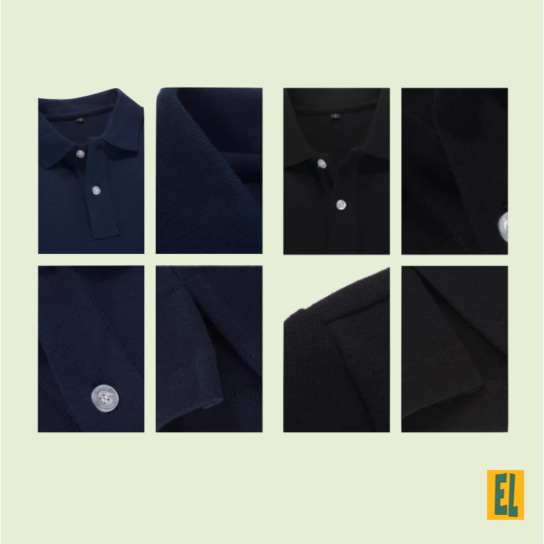 2024 夏季新品 精梳棉 短袖半袖 polo衫 純色短袖 T-SHIRT 基礎日常穿搭-細節圖3