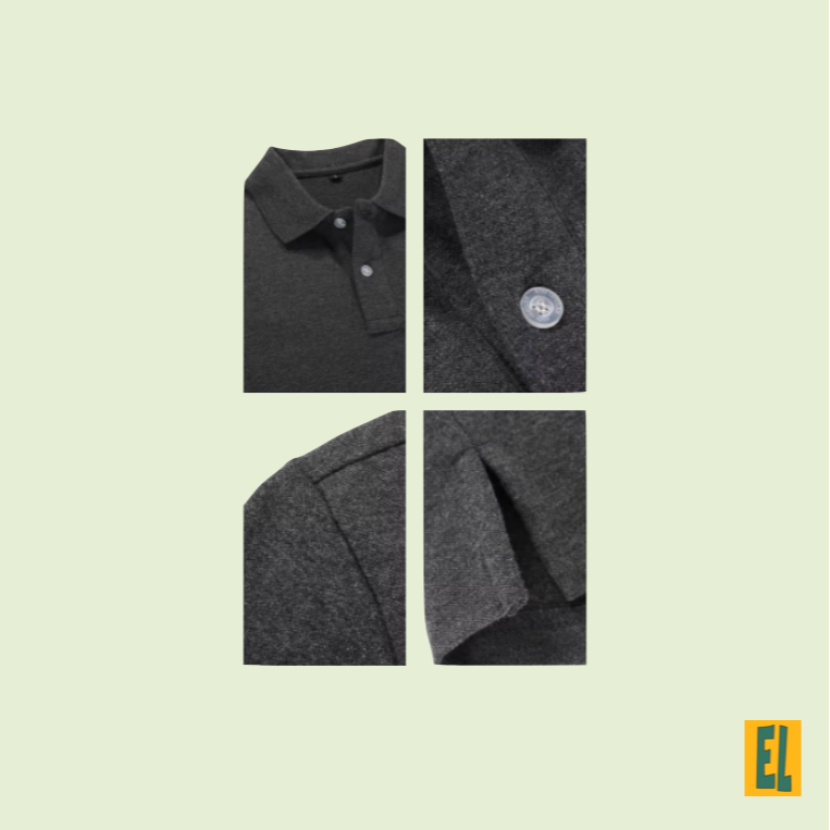 2024 夏季新品 精梳棉 短袖半袖 polo衫 純色短袖 T-SHIRT 基礎日常穿搭-細節圖5