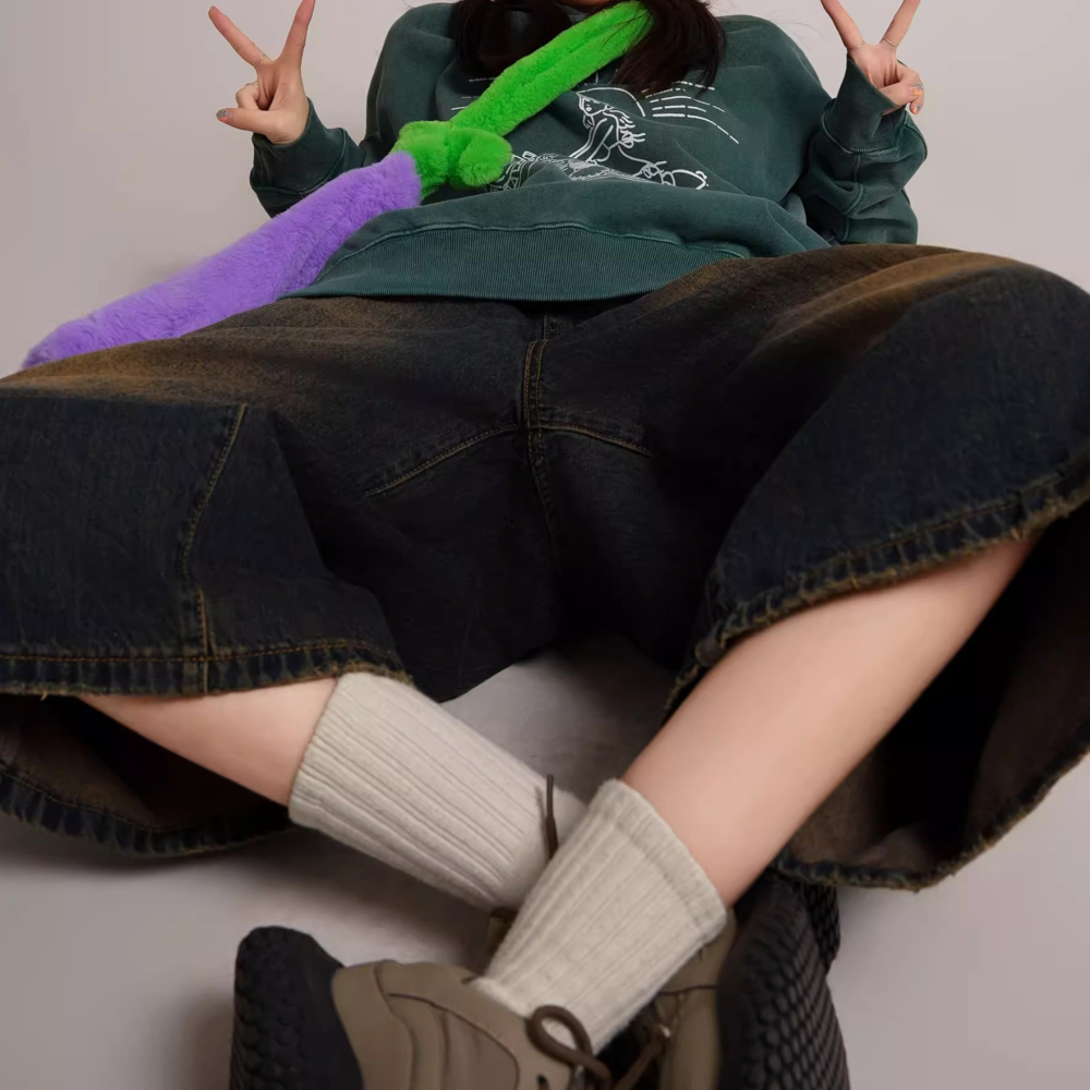 EL CAPITAL 加州摩托車綠色大學tee 長袖衛衣 大學生 學院風 慵懶 街頭 菁英資本-細節圖6