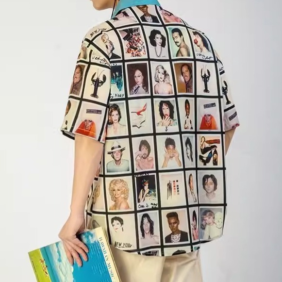 EL CAPITAL 滿版拍立得印花短袖襯衫 滿版印花 短袖襯衫 花襯衫 行走相簿 獵人頭 街頭 潮流 菁英資本-細節圖5