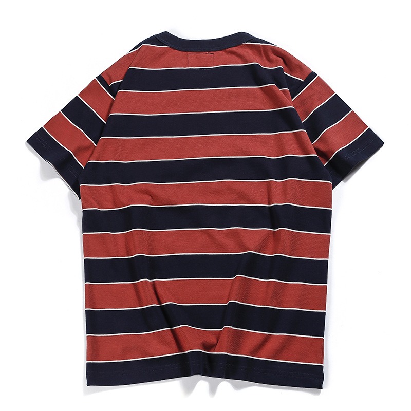 OKONKWO VINTAGE 長青款 BIKER 260克 條紋印刷逃犯裝 t-shirt-細節圖9