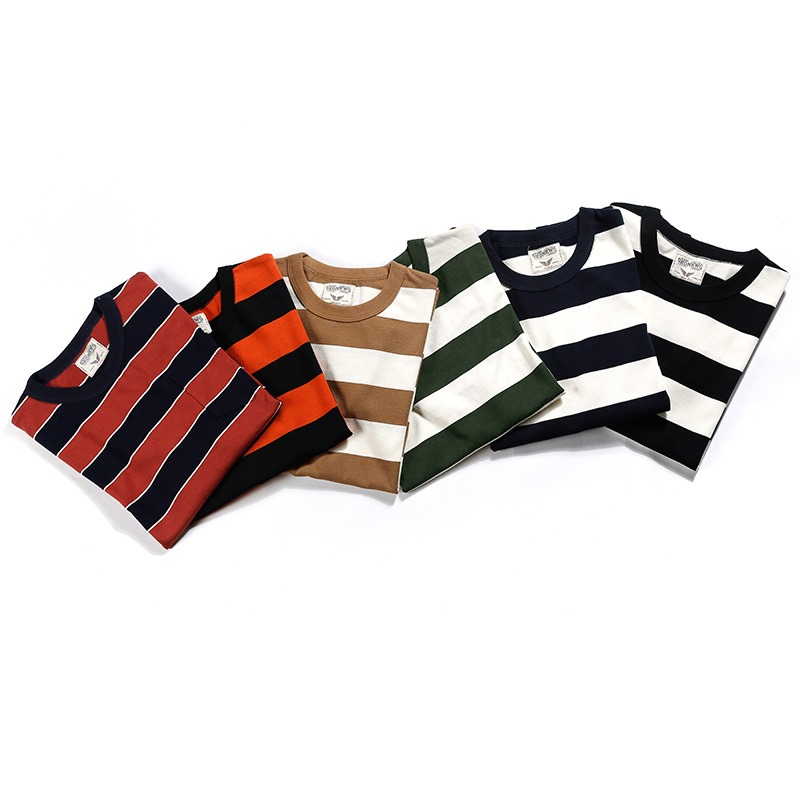 OKONKWO VINTAGE 長青款 BIKER 260克 條紋印刷逃犯裝 t-shirt-細節圖10