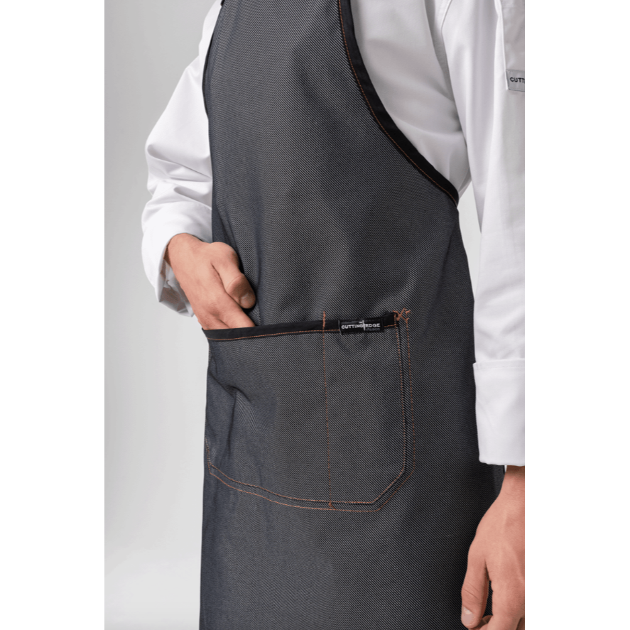 現貨秒發 Reversible Cross Back Apron 雙面穿 後背交叉圍裙 牛仔布 包邊-細節圖7