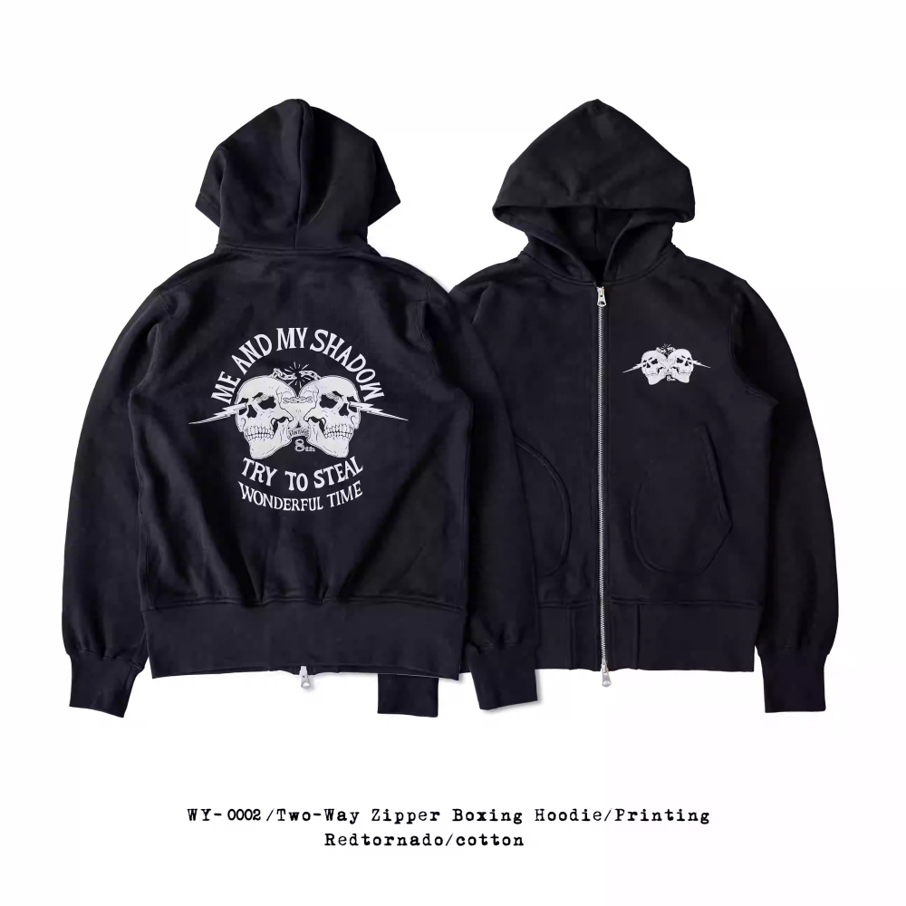 24SS 超激賞 Deluxe Wear 純色連帽衛衣 連帽 Zip Hoodie Heavyweight-細節圖7