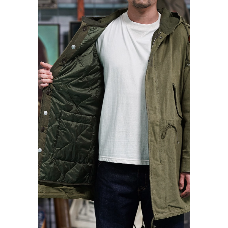 Vintameri M51 內裡 LINER NYLON SHERPA OLIVE 非公發 派克大衣-細節圖4