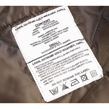 Vintameri M51 內裡 LINER NYLON SHERPA OLIVE 非公發 派克大衣-細節圖5
