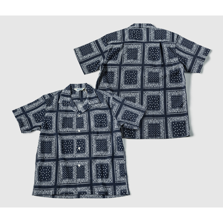 NON STOCK 夏季泡泡紗 男士寬鬆襯衫 復古腰果花 bandana 海灘襯衫 出國襯衫-細節圖5