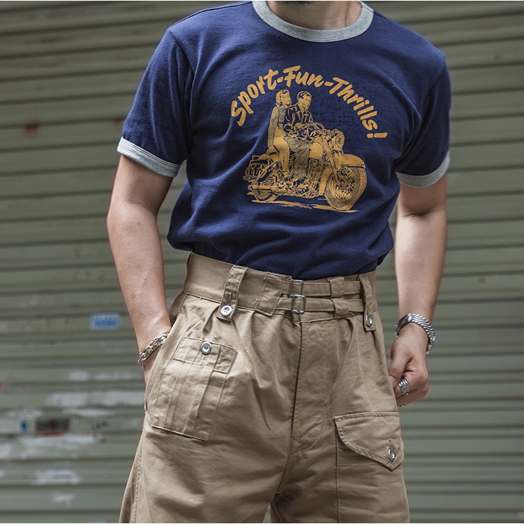 復刻 The Catalina Grand Prix BIKER T-SHIRT 265克 袖口 羅紋-細節圖3