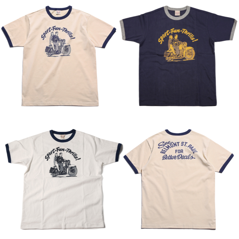 復刻 The Catalina Grand Prix BIKER T-SHIRT 265克 袖口 羅紋-細節圖4
