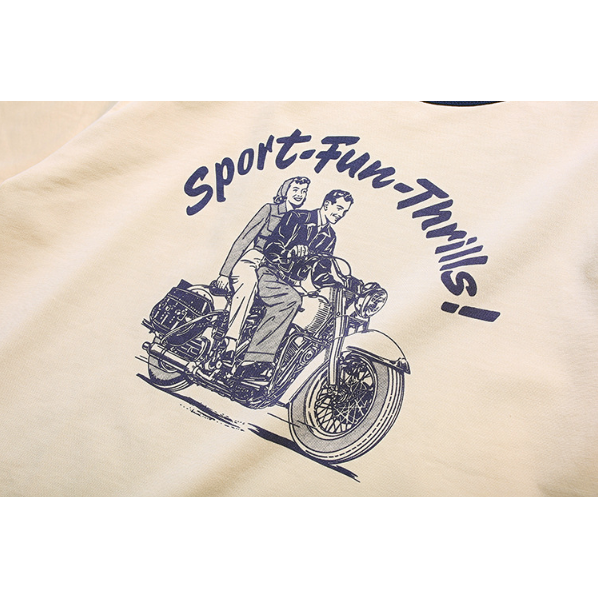 復刻 The Catalina Grand Prix BIKER T-SHIRT 265克 袖口 羅紋-細節圖6