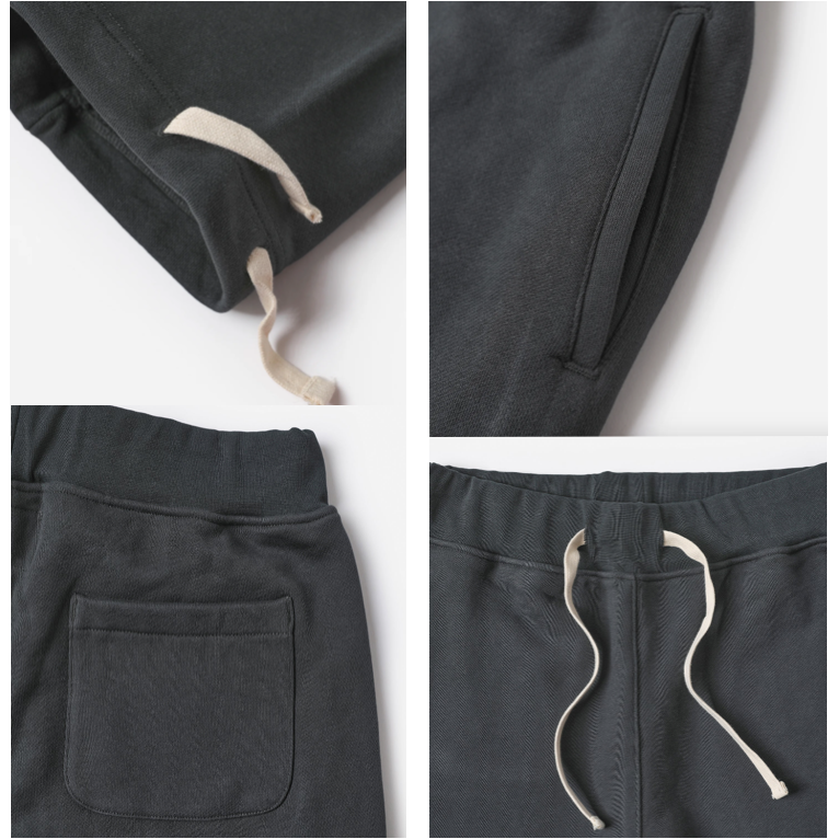 市面上最高磅 NON STOCK男士針織長褲 17.6 oz Heavyweight Terry Sweatpants-細節圖7