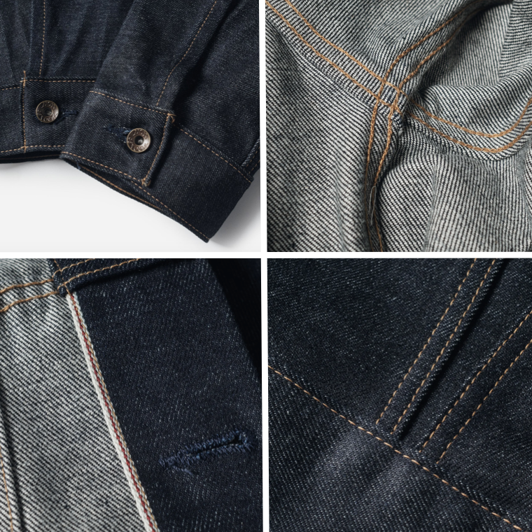 NON STOCK 557 TYPE 3原色牛仔夾克 赤耳丹寧 14OZ-細節圖5