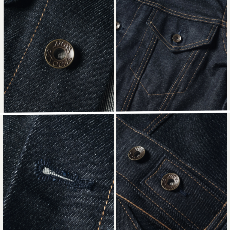 NON STOCK 557 TYPE 3原色牛仔夾克 赤耳丹寧 14OZ-細節圖6