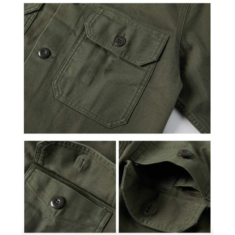 US Army OG-107 Fatigue Utility Shirt 1963-64 美國陸軍實用工作襯衫-細節圖6