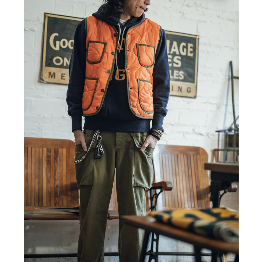 Military Style Quilted Padded Ripstop Nylon Vest liner 馬甲 羽絨-細節圖4